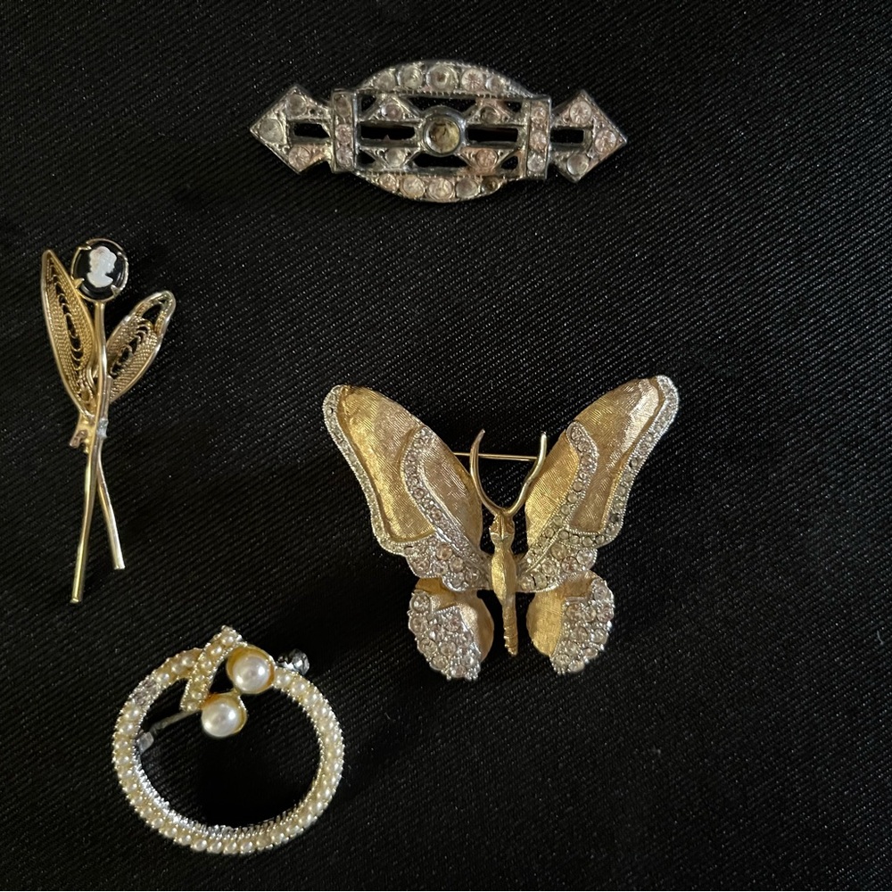 Vintage Brooches in Need of TLC